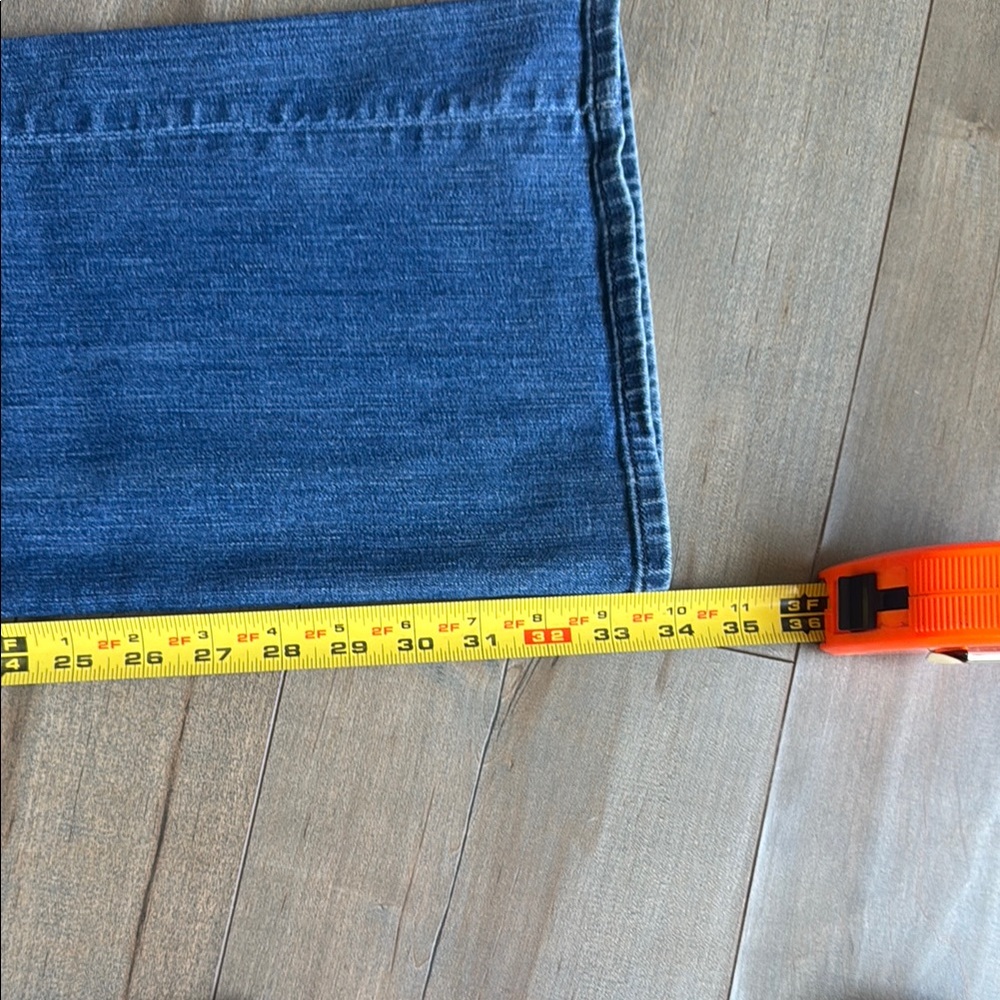 7 For All Mankind Blue Boot Cut Jeans - Picture 8 of 8